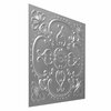 From Plain To Beautiful In Hours Alhambra Faux Tin/ PVC 24-in x 24-in 10-Pack Silver Textured Surface-mount Ceiling Tile, 10PK 217sr-24x24-10